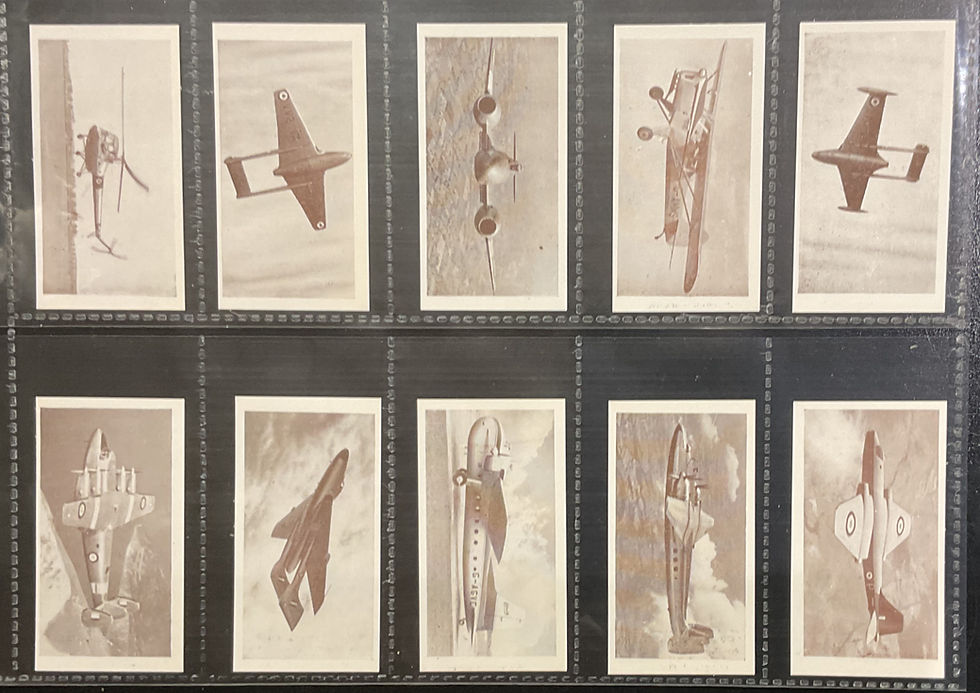 Thumbnail: Osborne Modern Aircraft Brown Front Cigarette Cards