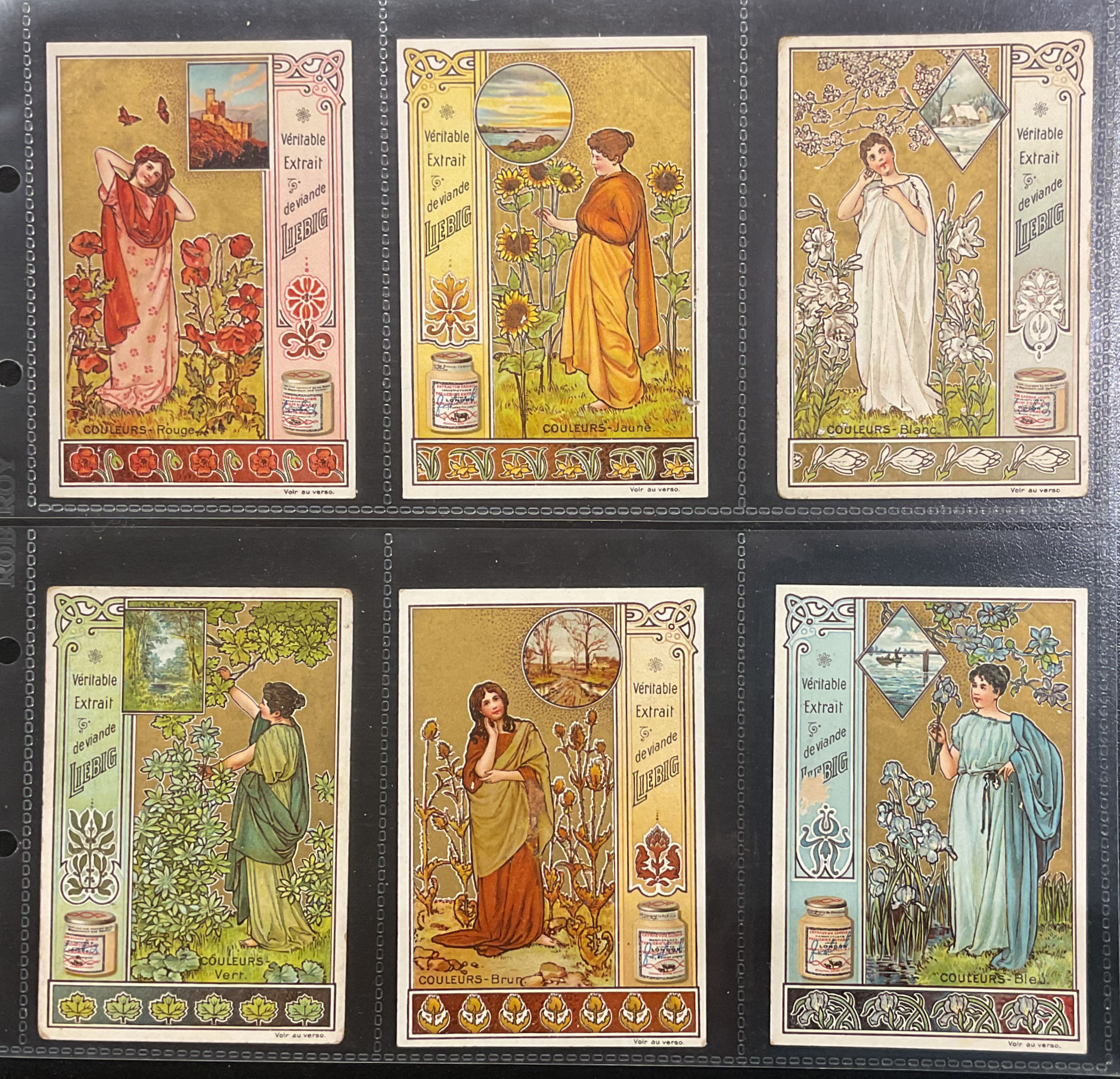 Liebig Colours II S618 Trade Cards