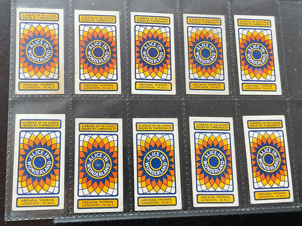 Thumbnail: Carreras Alice In Wonderland Square Corners Cigarette Cards
