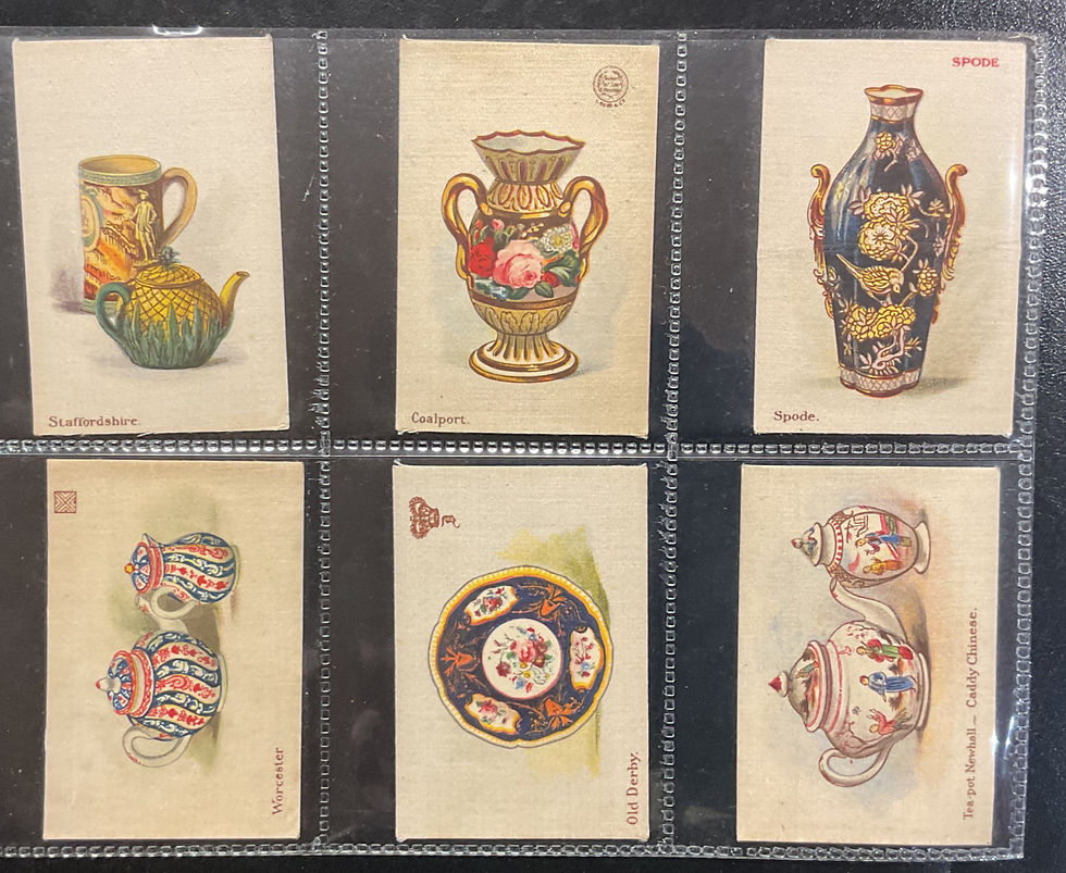 Thumbnail: Salmon & Gluckstein Pottery Types Numbered Back Set Silk Cigarette Cards