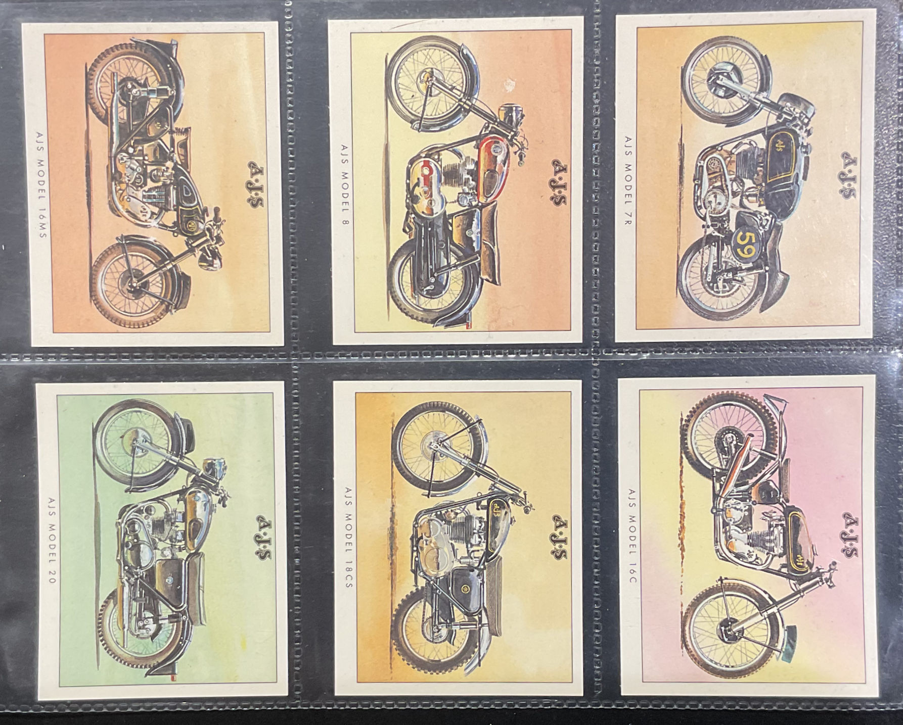 Golden Era A.J.S Motor Cycles Trade Cards