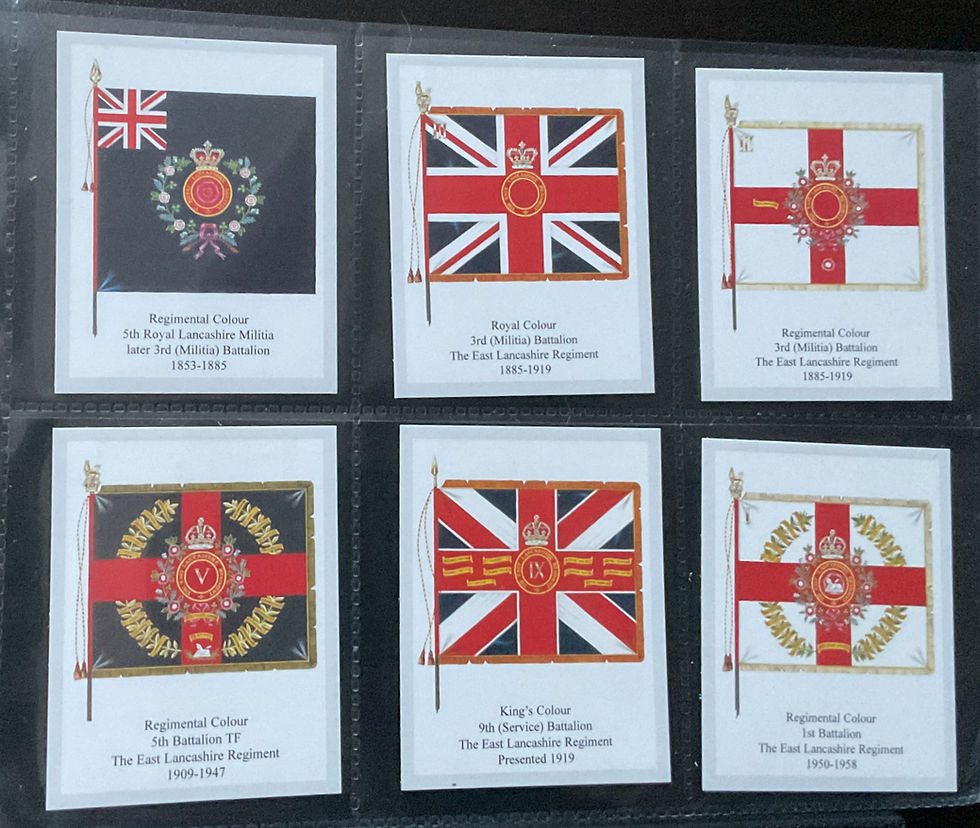 David Hunter Regimental Colours The East Lancashire Regiment 1st Trade Cards