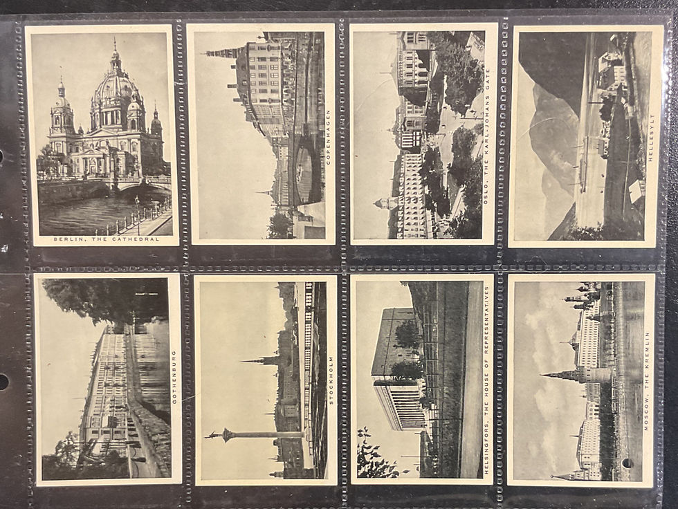 Thumbnail: Wills Round Europe Cigarette Cards
