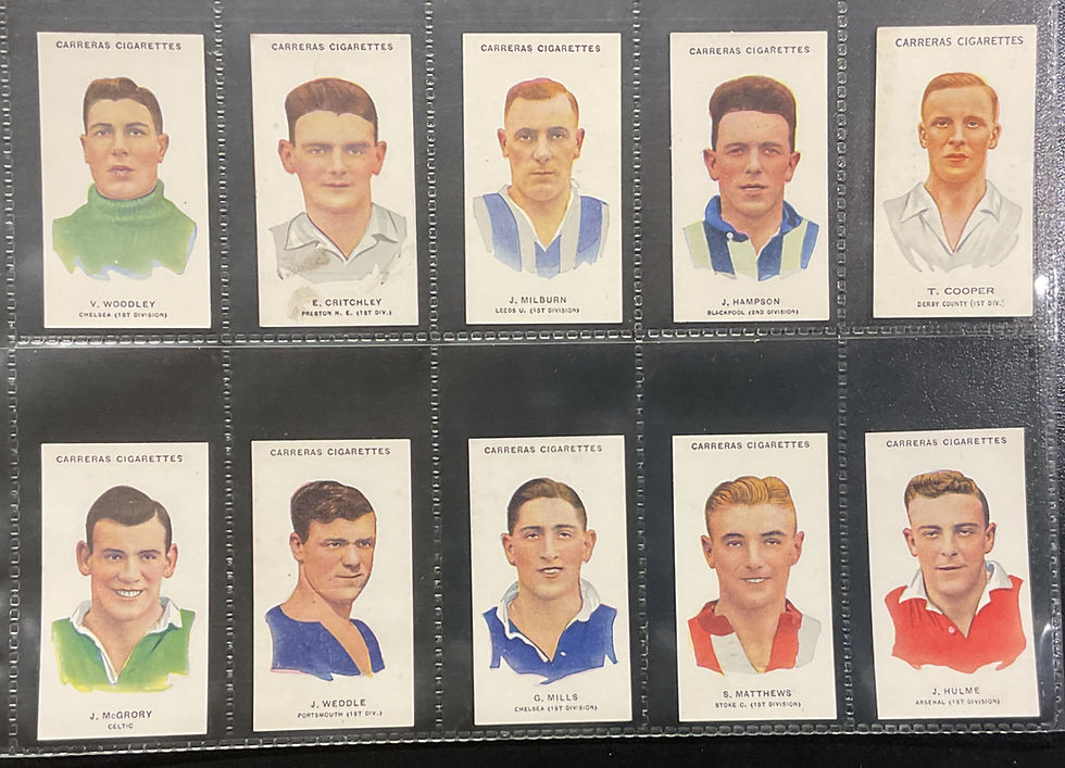 Thumbnail: Carreras Footballers Football Cigarette Cards