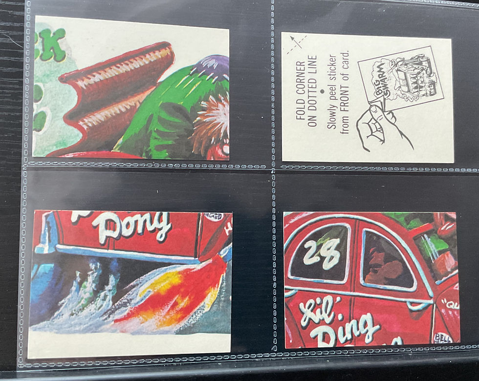Thumbnail: Topps Weird Wheels Bubblegum Cards