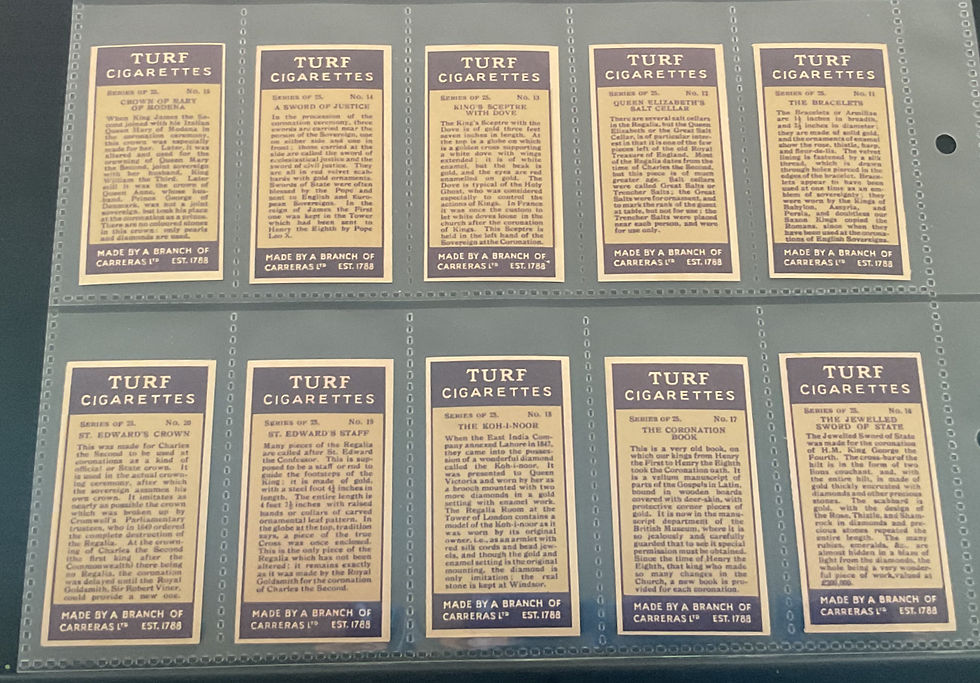 Thumbnail: Carreras Regalia Cigarette Cards