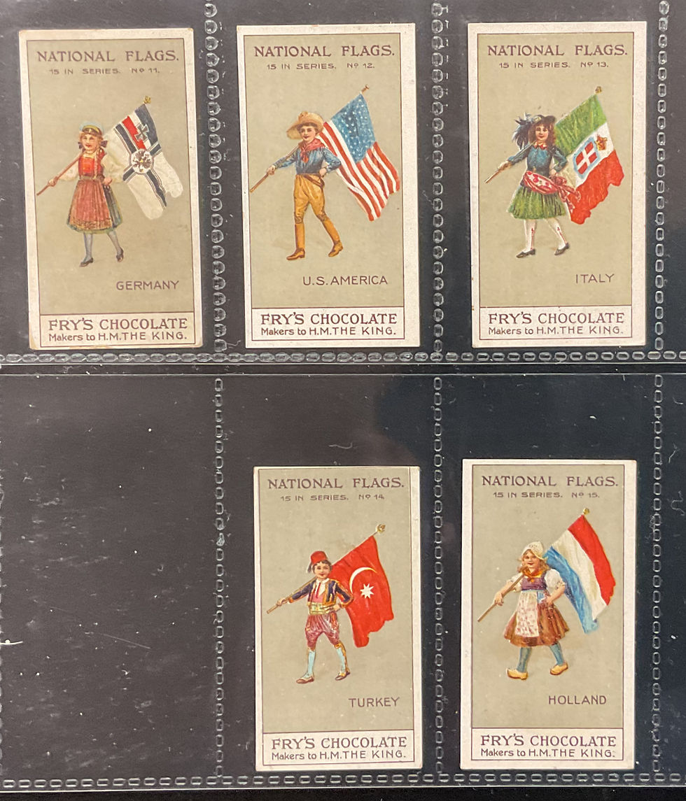 Thumbnail: Frys National Flags Confectionary Cards
