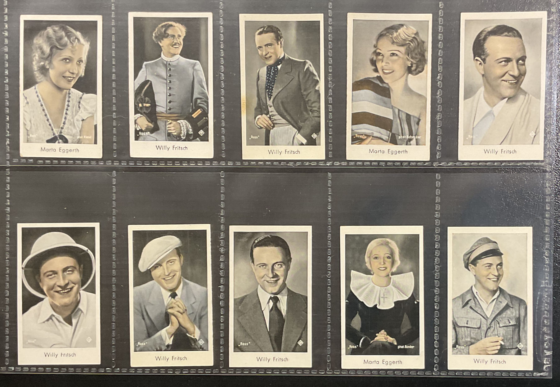 Caid Film Stars German Cigarette Cards