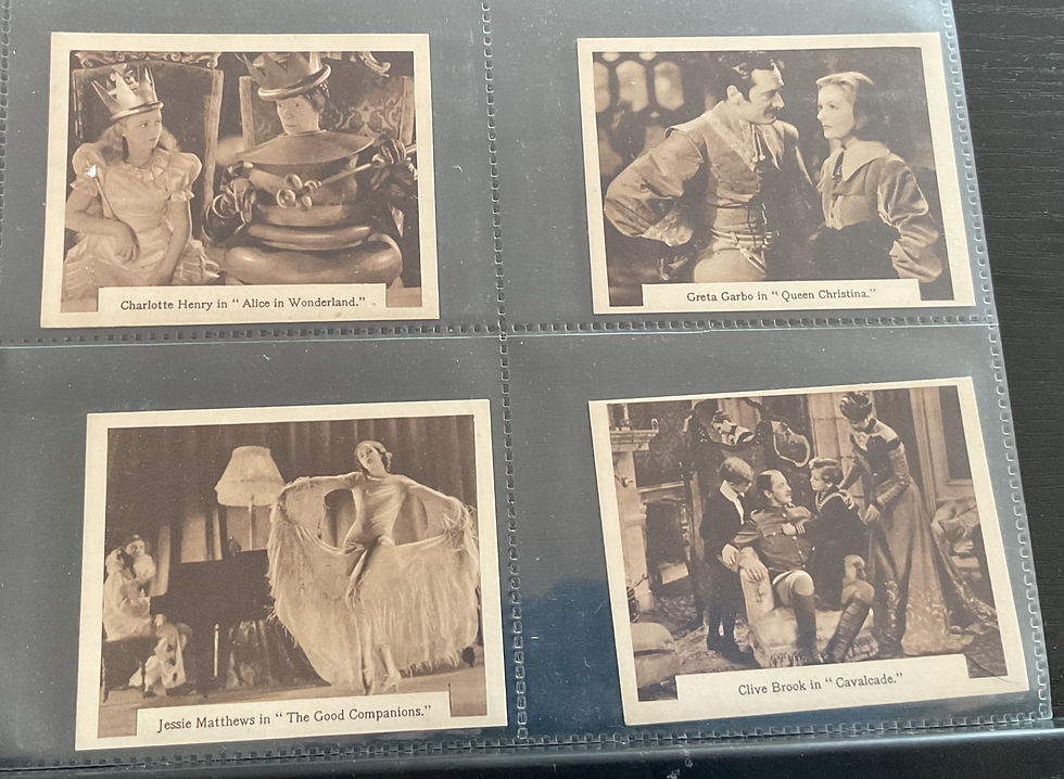 Thumbnail: Anonymous Film Stars Cigarette Cards