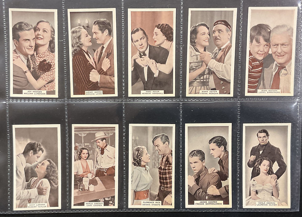 Thumbnail: A. & M. Wix Film Favourites 3rd Series Cigarette Cards