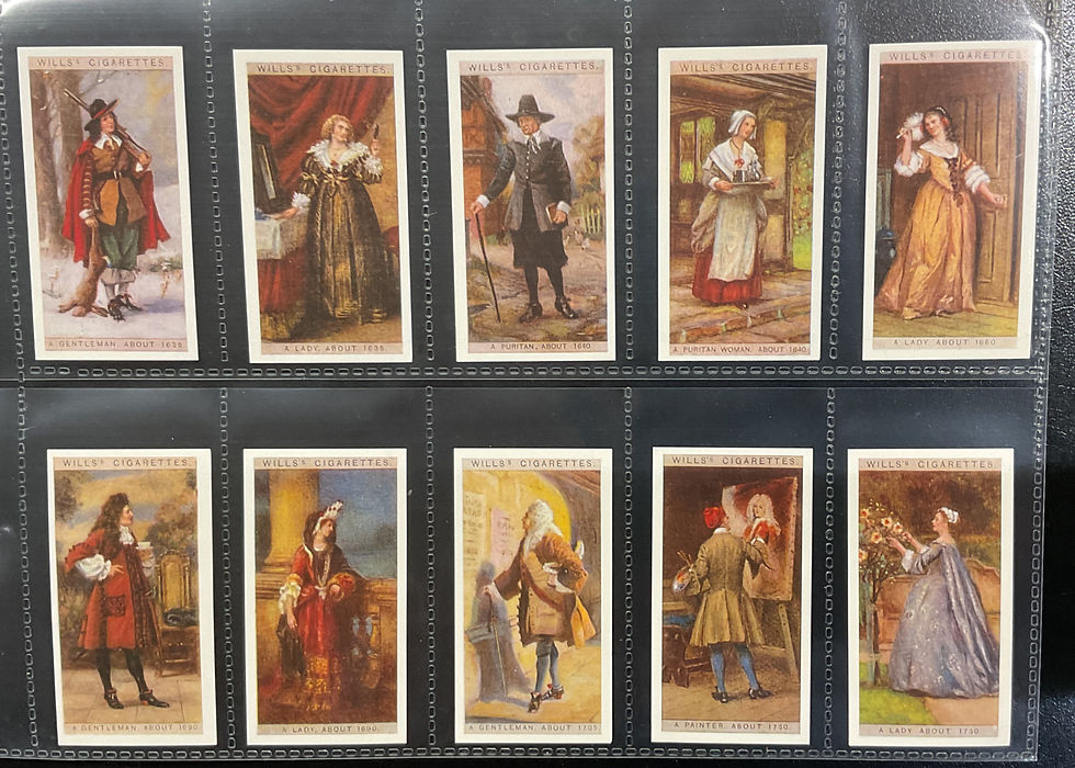 Thumbnail: Wills English Period Costumes Reproduction Cigarette Cards