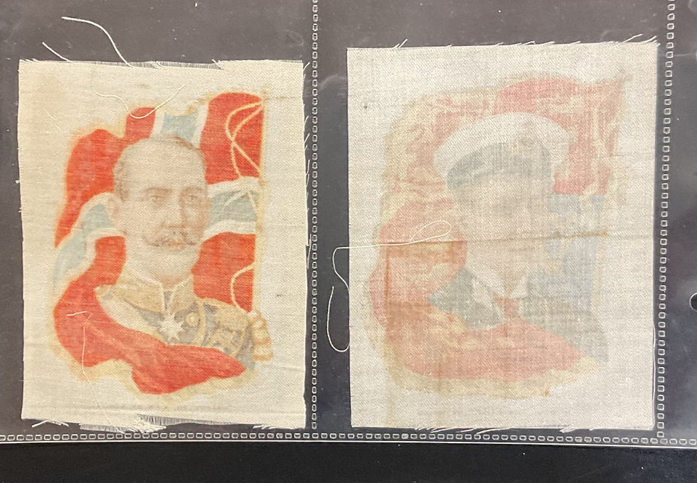 Thumbnail: Imperial Tobacco Co Canada Rulers With Flags Silk Cigarette Cards