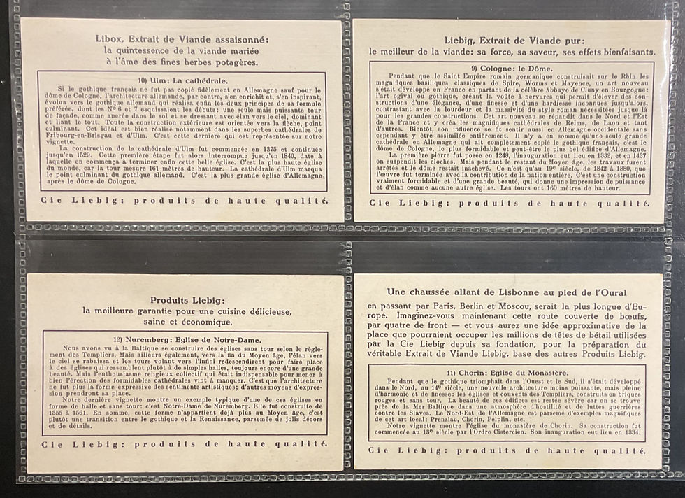 Thumbnail: Liebig German Mediaeval Cathedrals S1289 Trade Cards