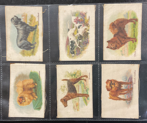 rare silk cigarette cards British American Tobacco B.A.T Best Dogs Of Their Breed Of Antique 1910 Old Mill Cigarettes
