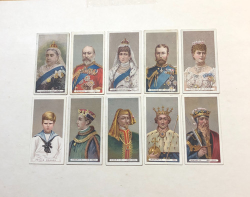 Wills Kings and Queens Set 51 Cigarette Cards
