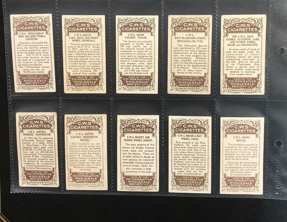 Thumbnail: Co-Operative Wholesale Society C.W.S Buildings & Works Cigarette Cards