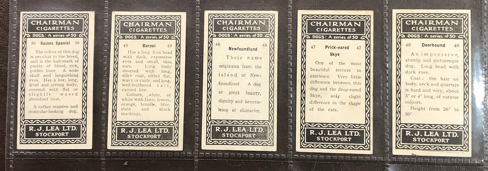 Thumbnail: Lea Dogs 26-50 Second Series Cigarette Cards