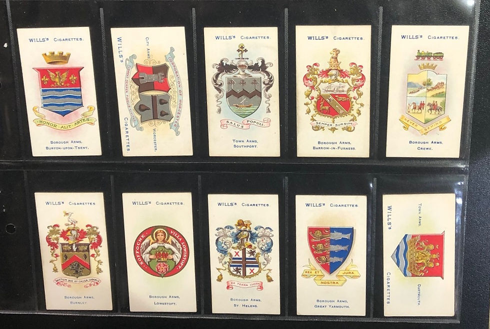 Thumbnail: Wills Borough Arms Second Series 51-100 Cigarette Cards