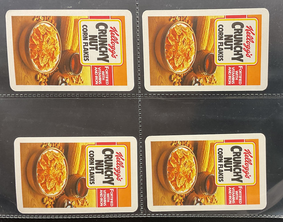 Thumbnail: Kelloggs Crunchy Nut Playing Cards Cereal Cards