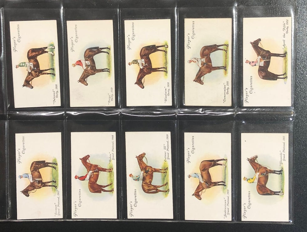 Thumbnail: Players Derby And Grand National Winners Cigarette Cards