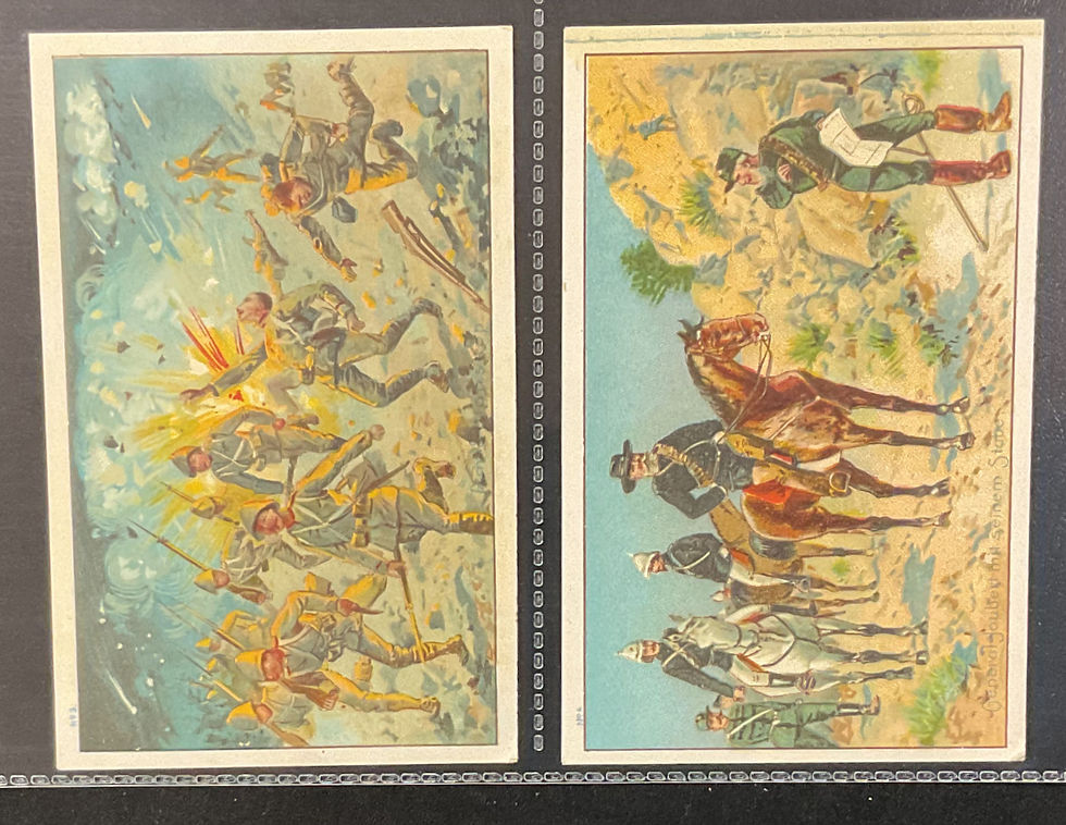 Thumbnail: Batavia Coffee Boer War German Trade Cards