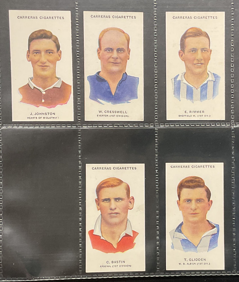 Thumbnail: Carreras Footballers Football Cigarette Cards