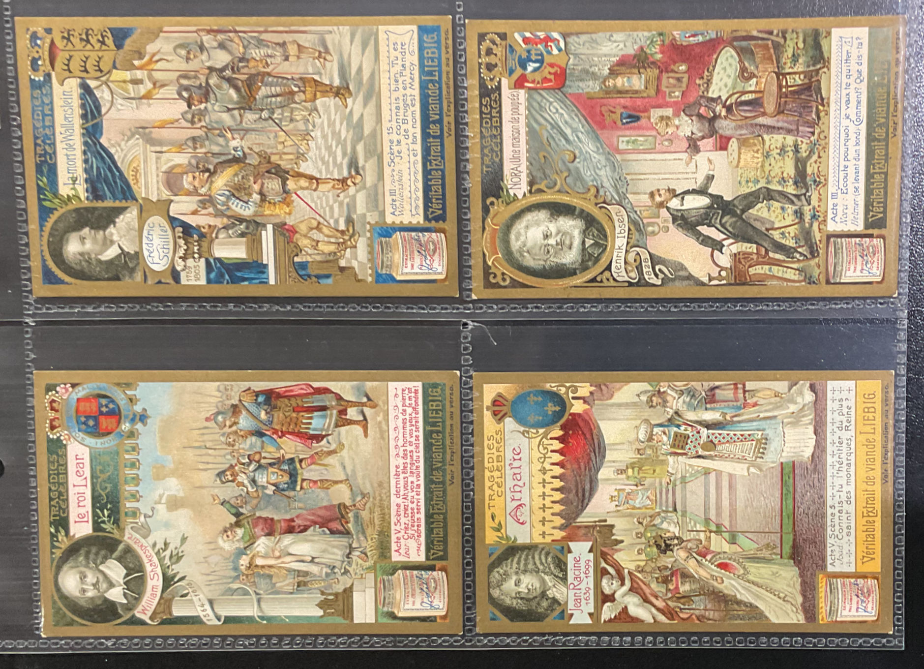 Liebig Famous Tragedies S871 Trade Cards