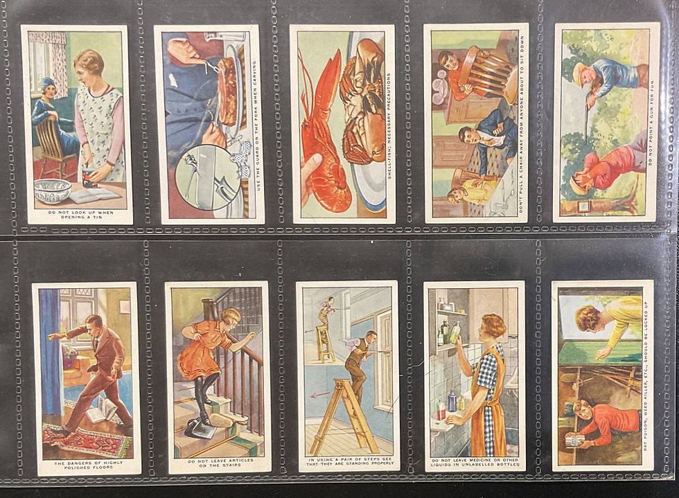Thumbnail: British American Tobacco B.A.T Safety First Cigarette Cards