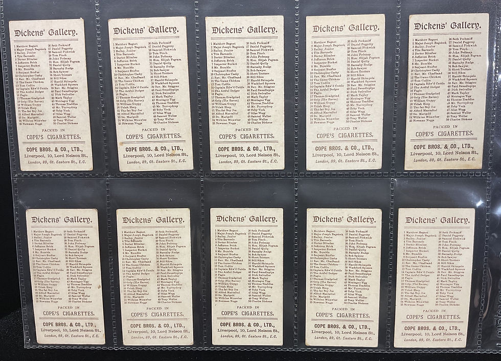 Thumbnail: Copes Dickens Gallery Cigarette Cards