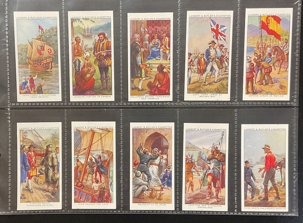 Thumbnail: Lambert & Butler Adventurers & Explorers Proof Set Cigarette Cards
