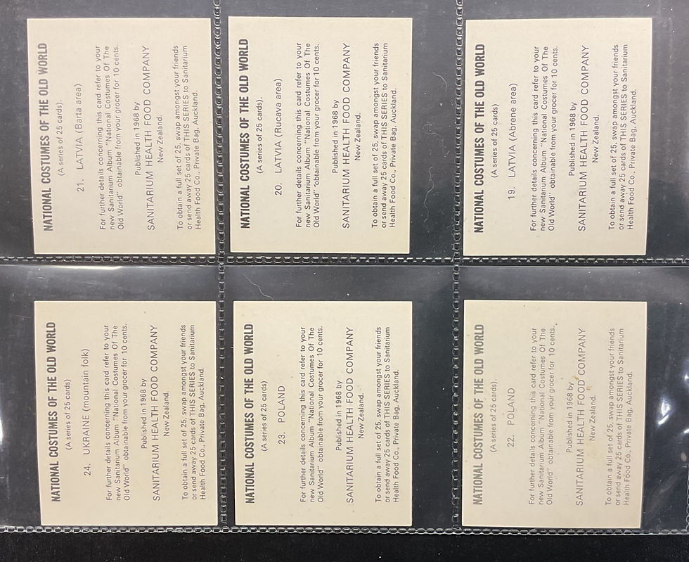Thumbnail: Sanitarium National Costumes Of The Old World Trade Cards