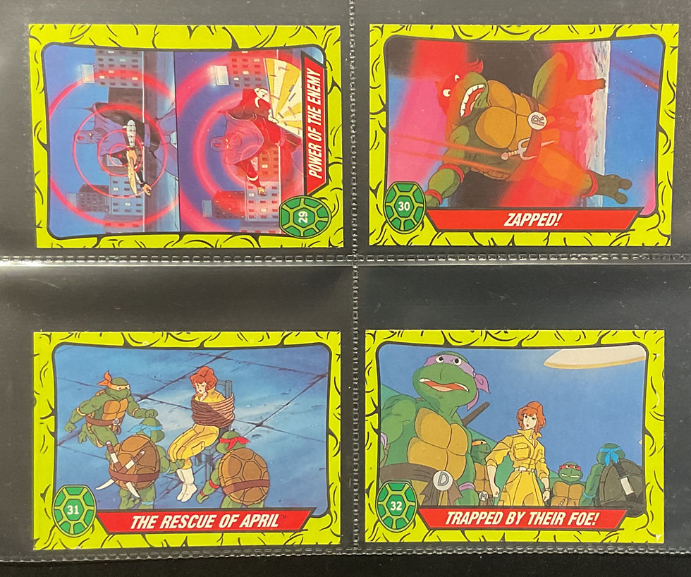 Thumbnail: Topps Gum Teenage Mutant Hero Turtles T.V Bubblegum Cards
