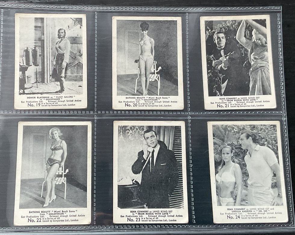 Thumbnail: Somportex Gum Film Scenes Series James Bond 007 Bubblegum Cards