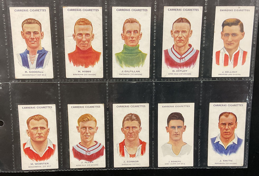 Thumbnail: Carreras Footballers Football Cigarette Cards