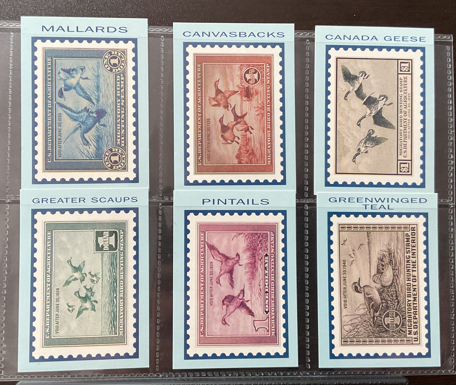 Bon Air Federal Duck Stamps Trade Cards