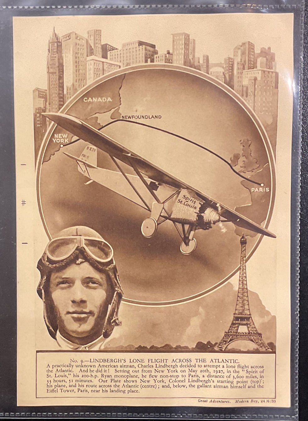 Thumbnail: Modern Boy Great Adventures Trade Cards
