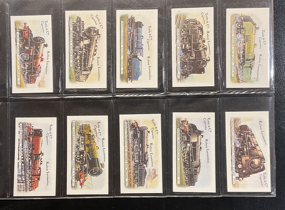 Thumbnail: Taddy Re-Registered Railway Locomotives Myrtle Grove Cigarette Cards