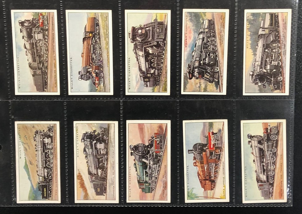 Thumbnail: Wills Railway Locomotives Cigarette Cards