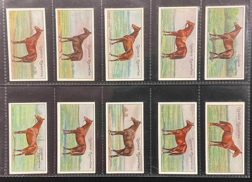 Thumbnail: Ogdens Racehorses Cigarette Cards