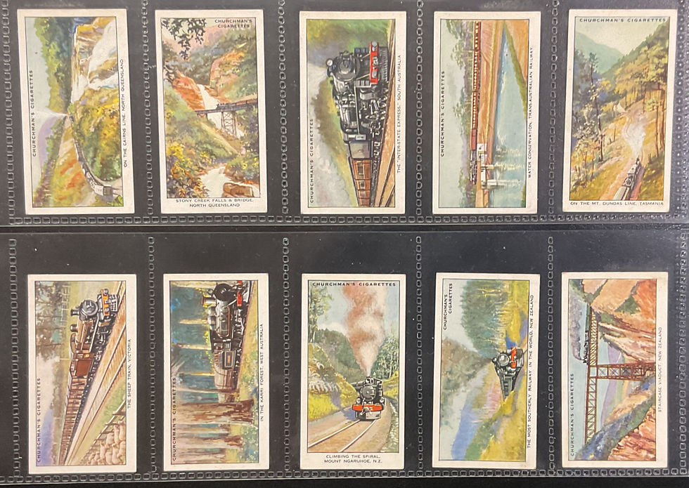 Thumbnail: Churchman Empire Railways Cigarette Cards