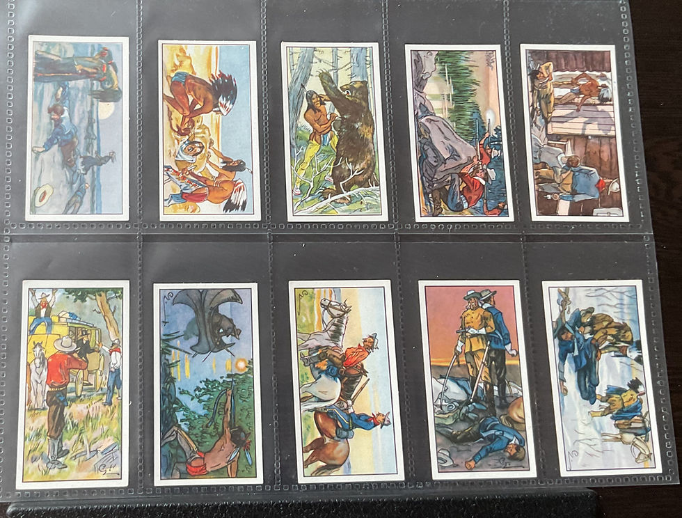 Thumbnail: British American Tobacco B.A.T Gold Dollar Wild West Cigarette Cards