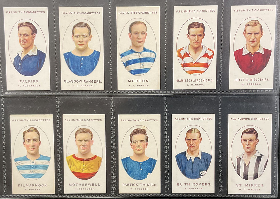 Thumbnail: Smith's Football Club Records 1922 Cigarette Cards