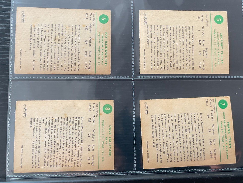 Thumbnail: A&BC Gum Test Cricketers 94mm x69mm Bubblegum Cards