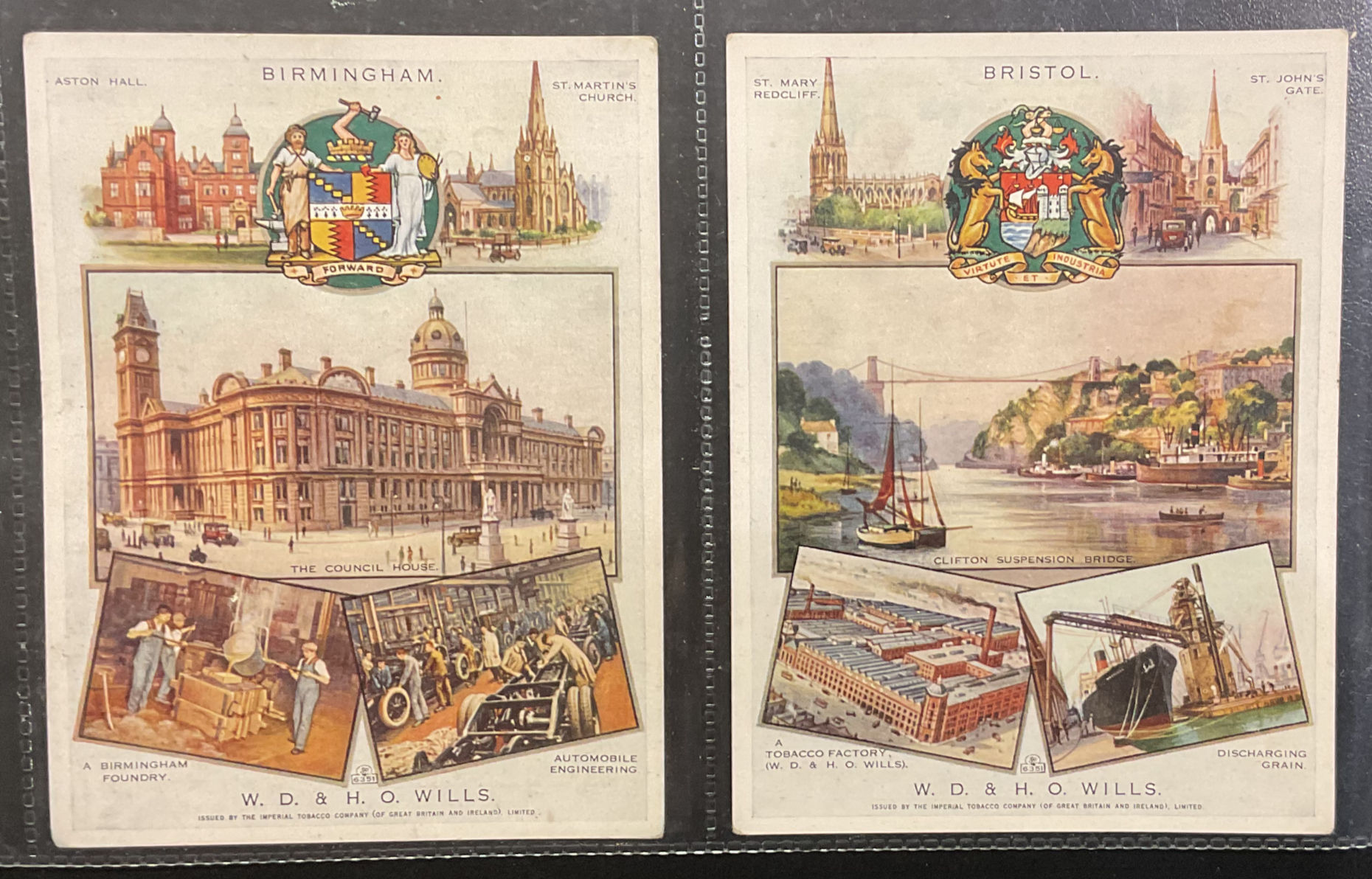Wills Cities Of Britain Cigarette Cards