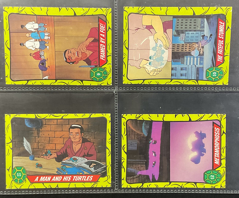 Thumbnail: Topps Gum Teenage Mutant Hero Turtles T.V Bubblegum Cards