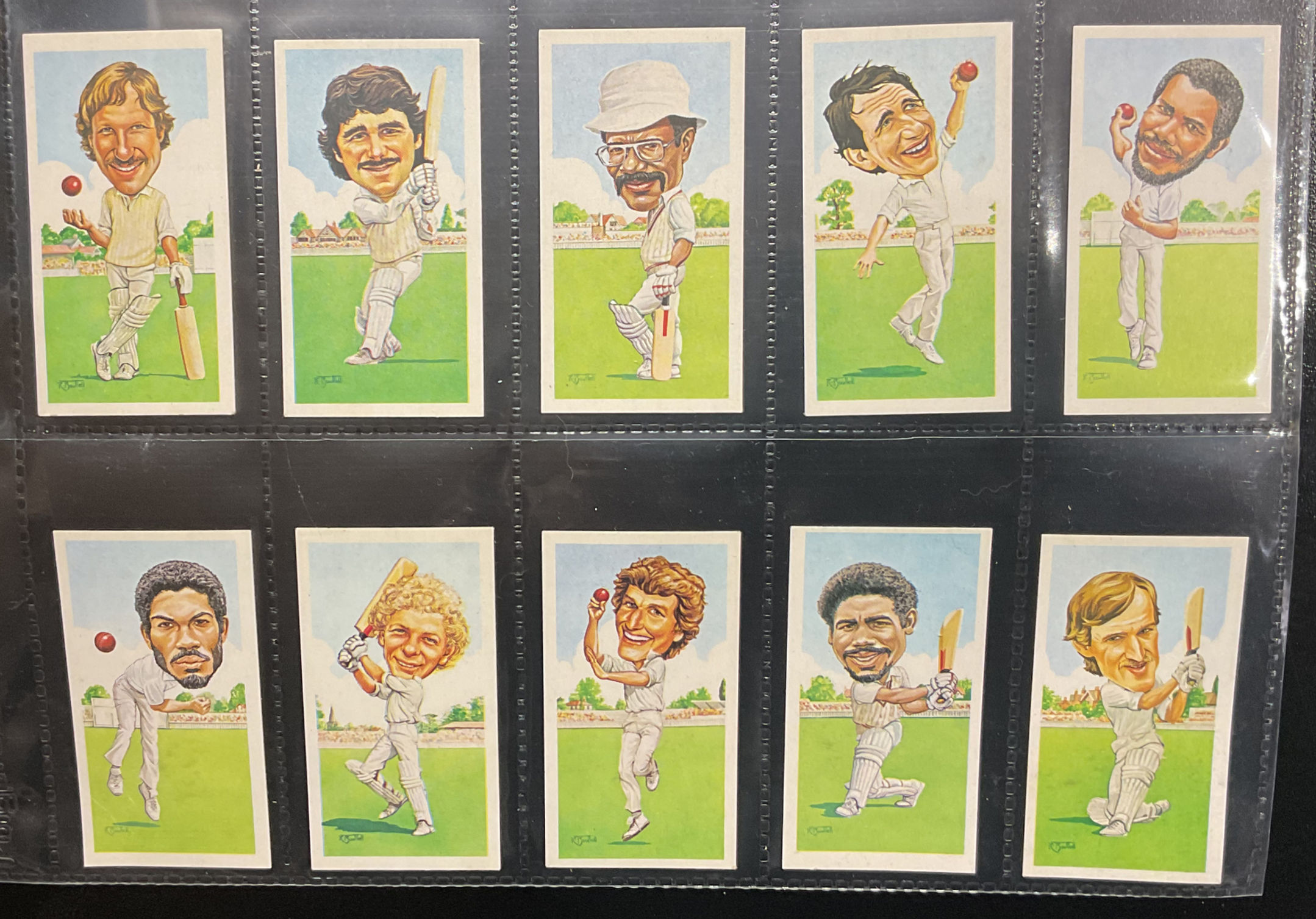 Texaco Trophy Cricket Trade Cards