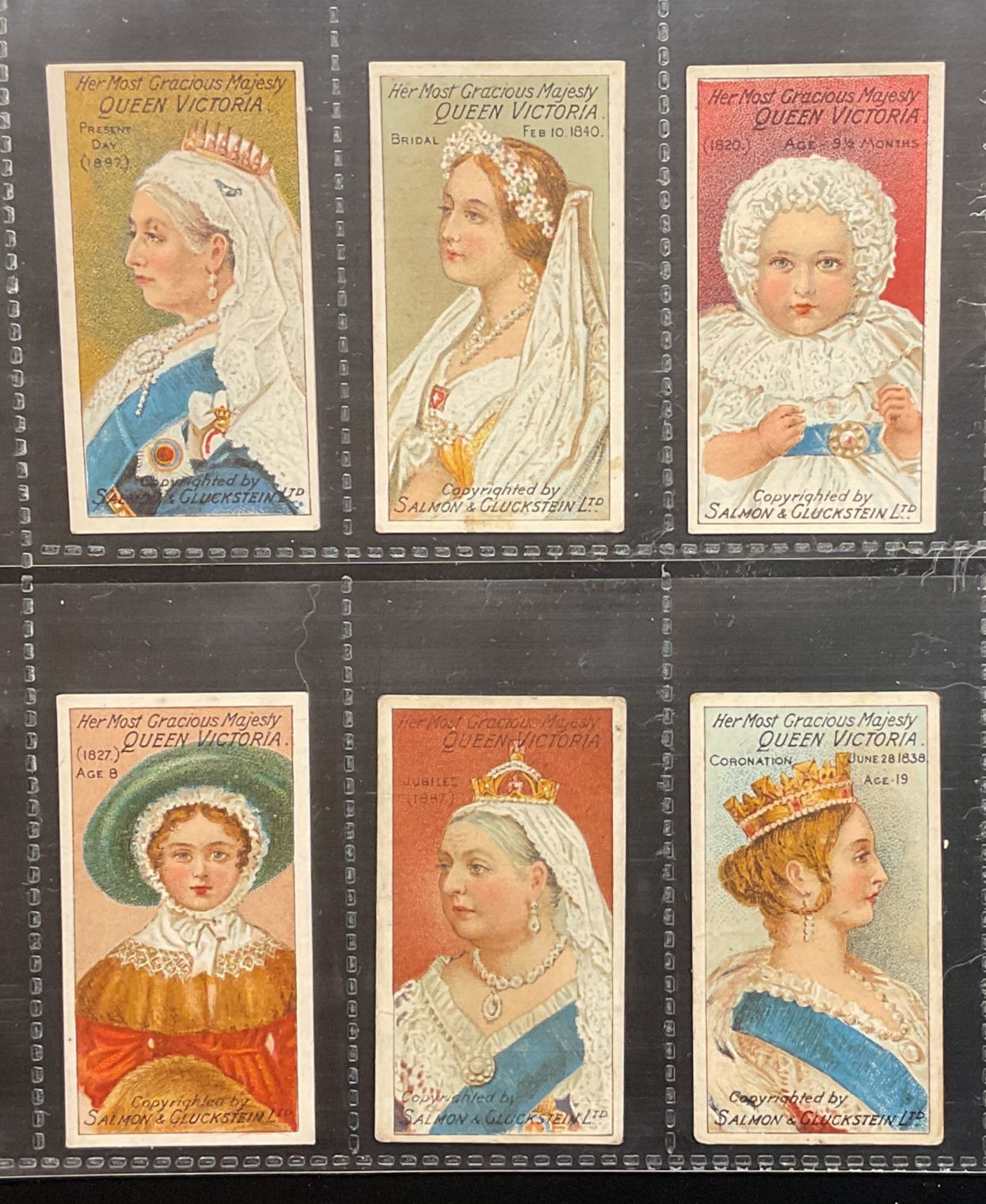 Salmon & Gluckstein Her Most Gracious Majesty Queen Victoria Cigarette Cards