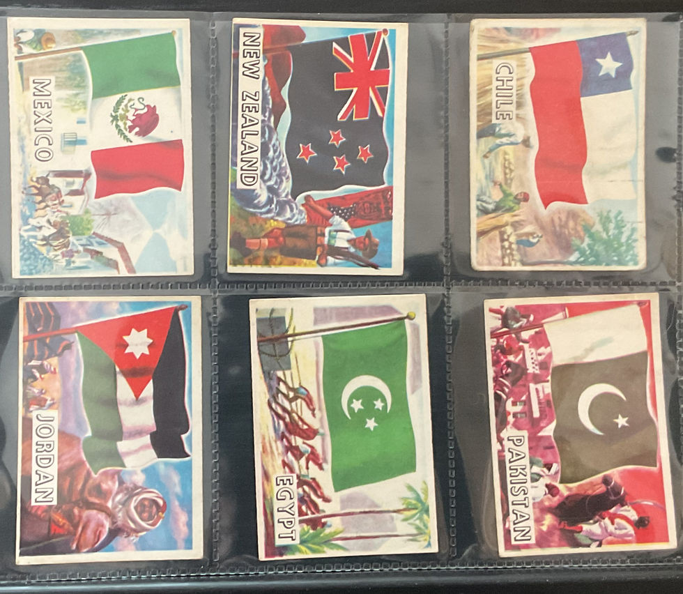 Thumbnail: A&BC Gum Flags Of The World Bubblegum Cards