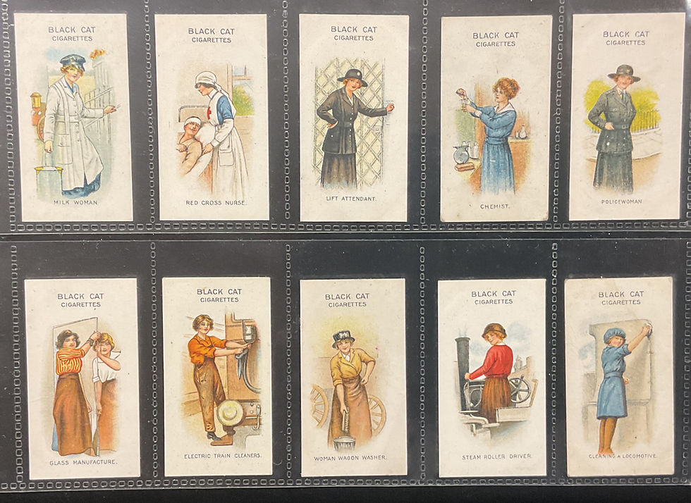 Thumbnail: Carreras Women On War Work Cigarette Cards