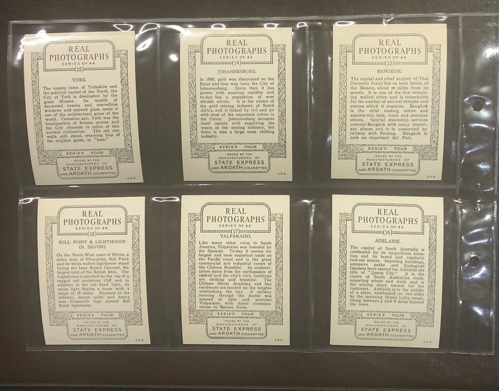 Thumbnail: Ardath Real Photographs Series Four CV4 Views Cigarette Cards